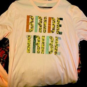 Cute light pink Bride Tribe Tshirt